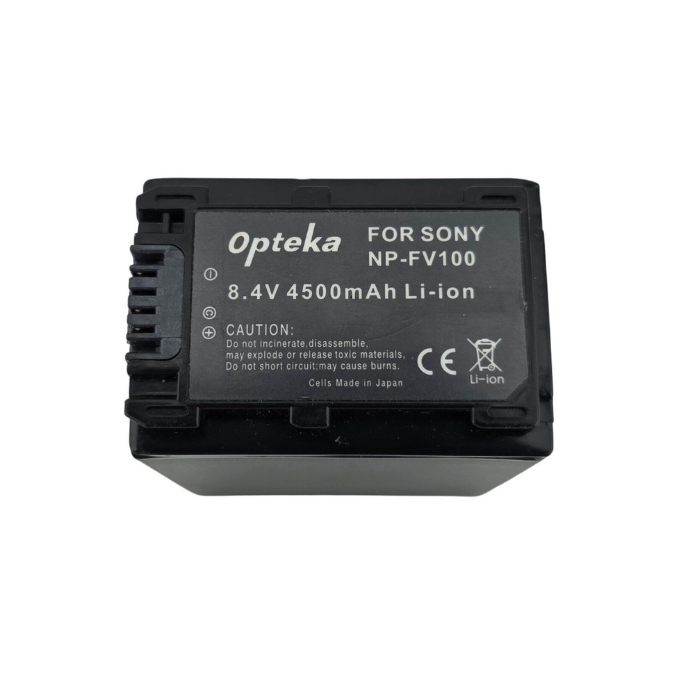Opteka NP-FV100 Battery‎ 8.4V 4500mAh for Sony Camcorder Black Good Tested
